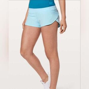 Lululemon Speed Up Shorts Blue Glow Size 14 2.5 inseam NWOT Sold out online